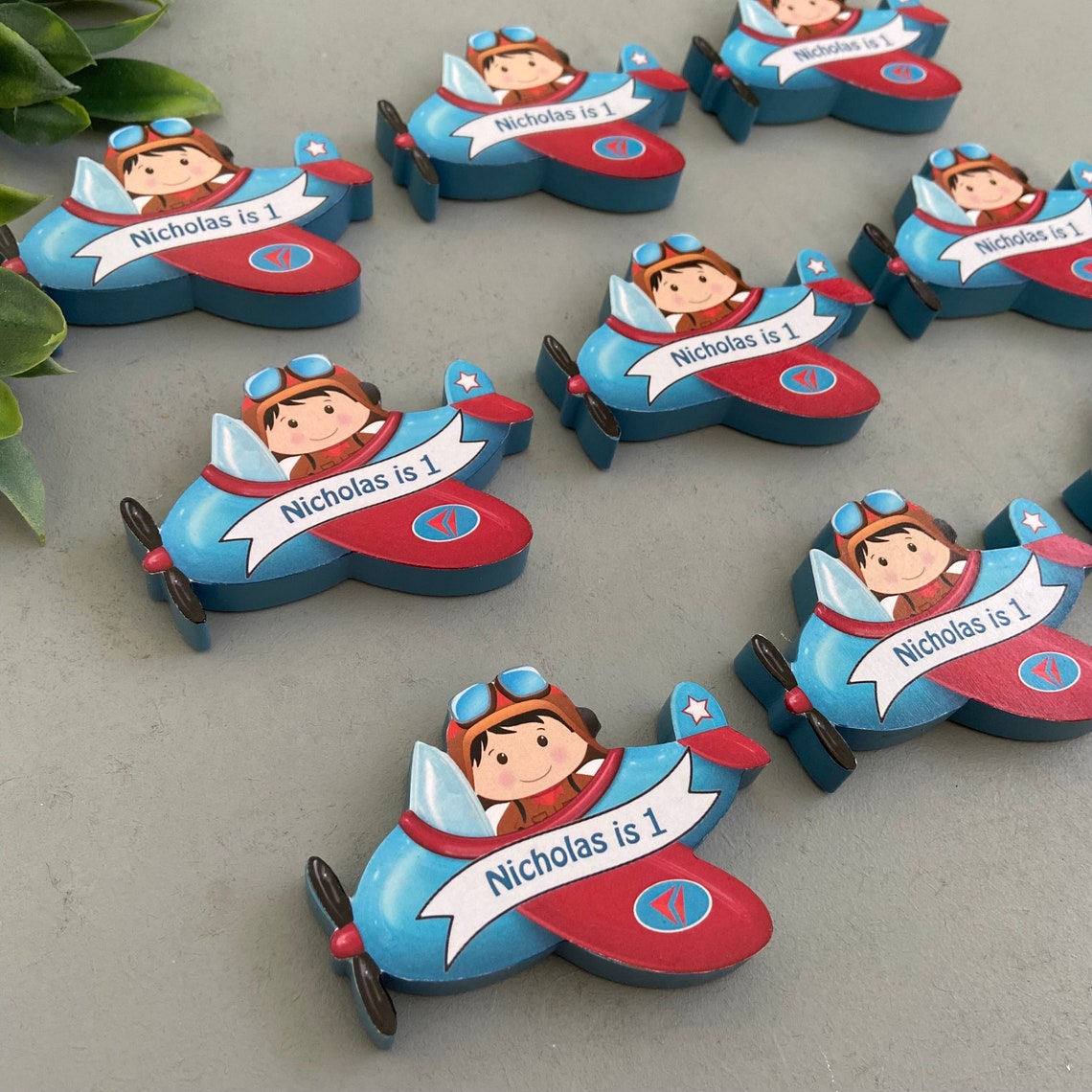 Personalized Airplane Baby Shower Favors/ First Birthday Host Etsy