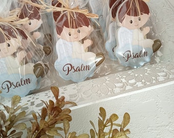 Personalized Boy Angel Magnet , Baptism Thank You Gift, First Holy Communion,  Baptism Magnet Favor, Personalized Gift, Christening Favors