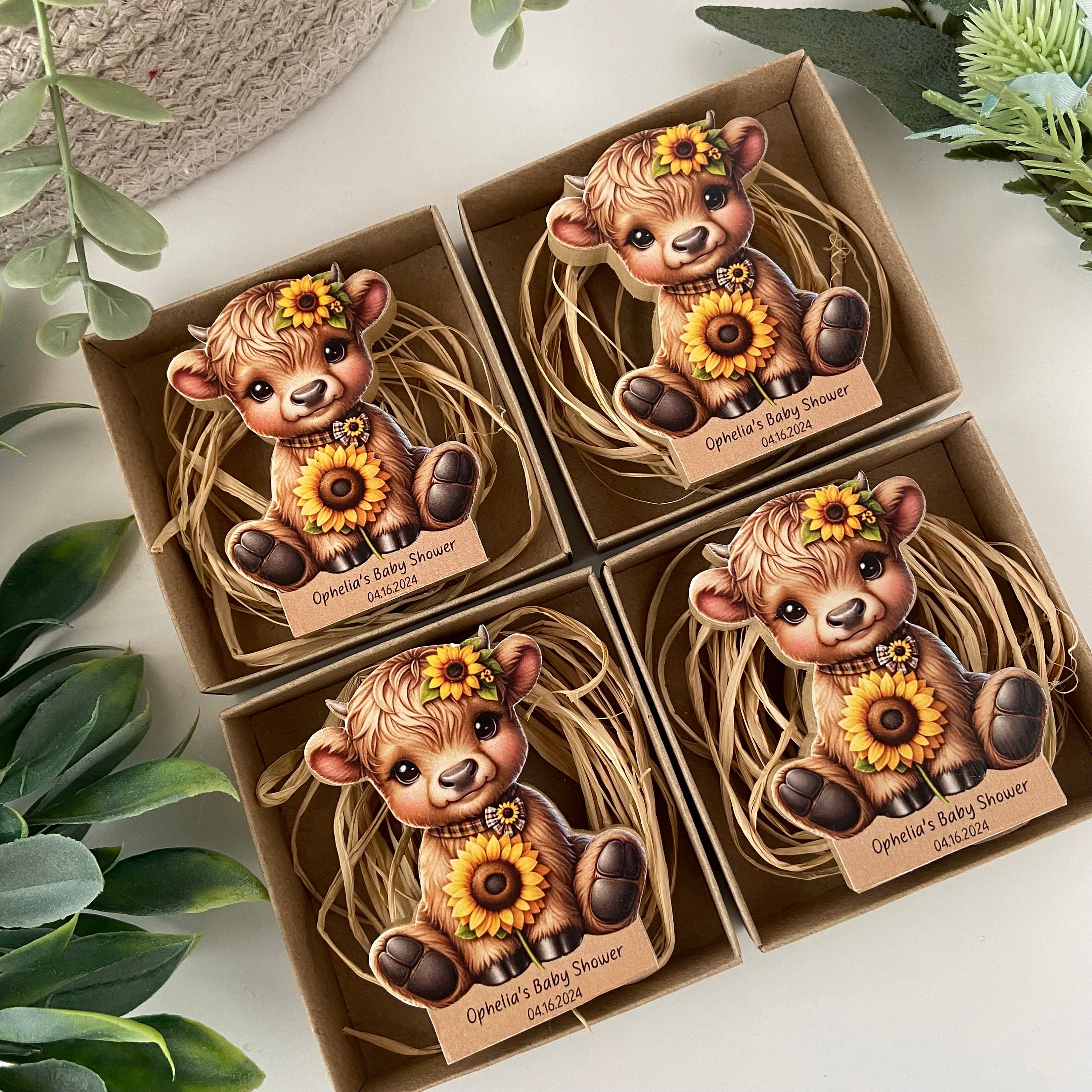 8 Pieces Cow Honeycomb Centerpieces, Cow Table Topper Honeycomb 3D Table Paper Decoration Cow Print Baby Shower Decorations Girl Birthday Party Suppli