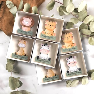 Safari Animal Magnet-Baby Shower Favors for Guest Bulk Boy/Girl Party Decoration Jungle Wild One Animal Birthday Gift Giraffe Lion Elephant