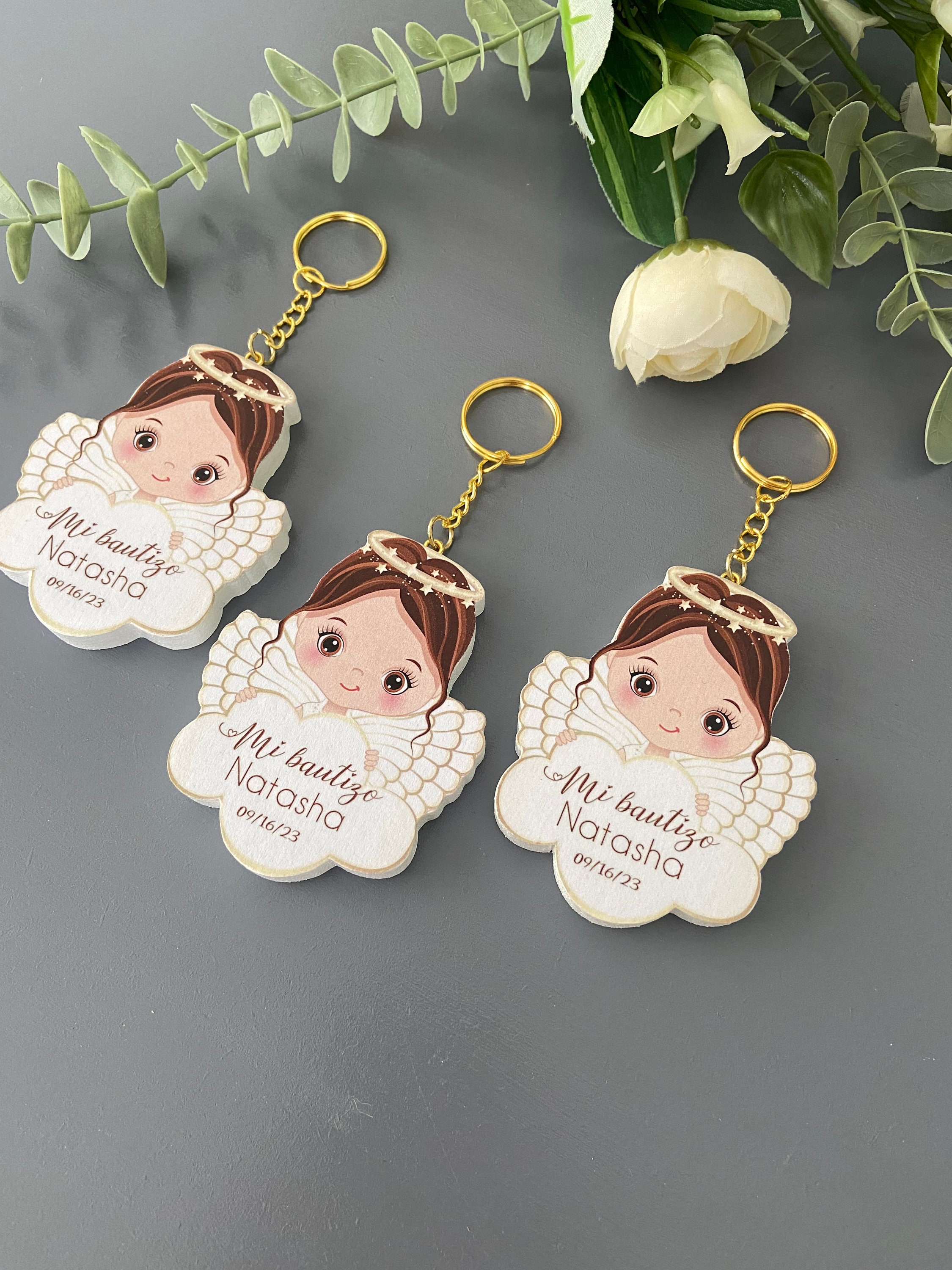 Custom Baptism Keychain Favor, Baptism Favor, Personalized Gift, Mi ...