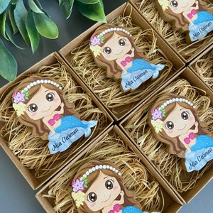 Lembrancinhas personalizadas, lembrancinhas de sereia, festa de bebê menina, ímã personalizado, chá de bebê menina, lembrancinhas com ímã, lembrancinhas de chá de bebê
