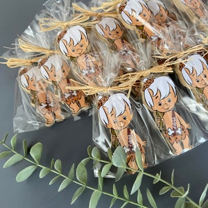 1st Birthday Bam Bam Favors, 1st Birthday the Flintstone Magnet, Personalized Birthday Favors, Bam Bam Rubble