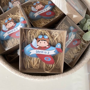 Personalized Airplane Baby Shower Favors/ First Birthday Host Gift/ Airplane Themed Party Favors/ Baby Shower Favors For Guests