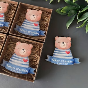 Teddy Bear Favor,Communion Favors,Baptism Centerpieces Gifts,Baby Boy Favors,Baby Shower Party Gifts,Custom Teddy Bear Baby Shower Favors
