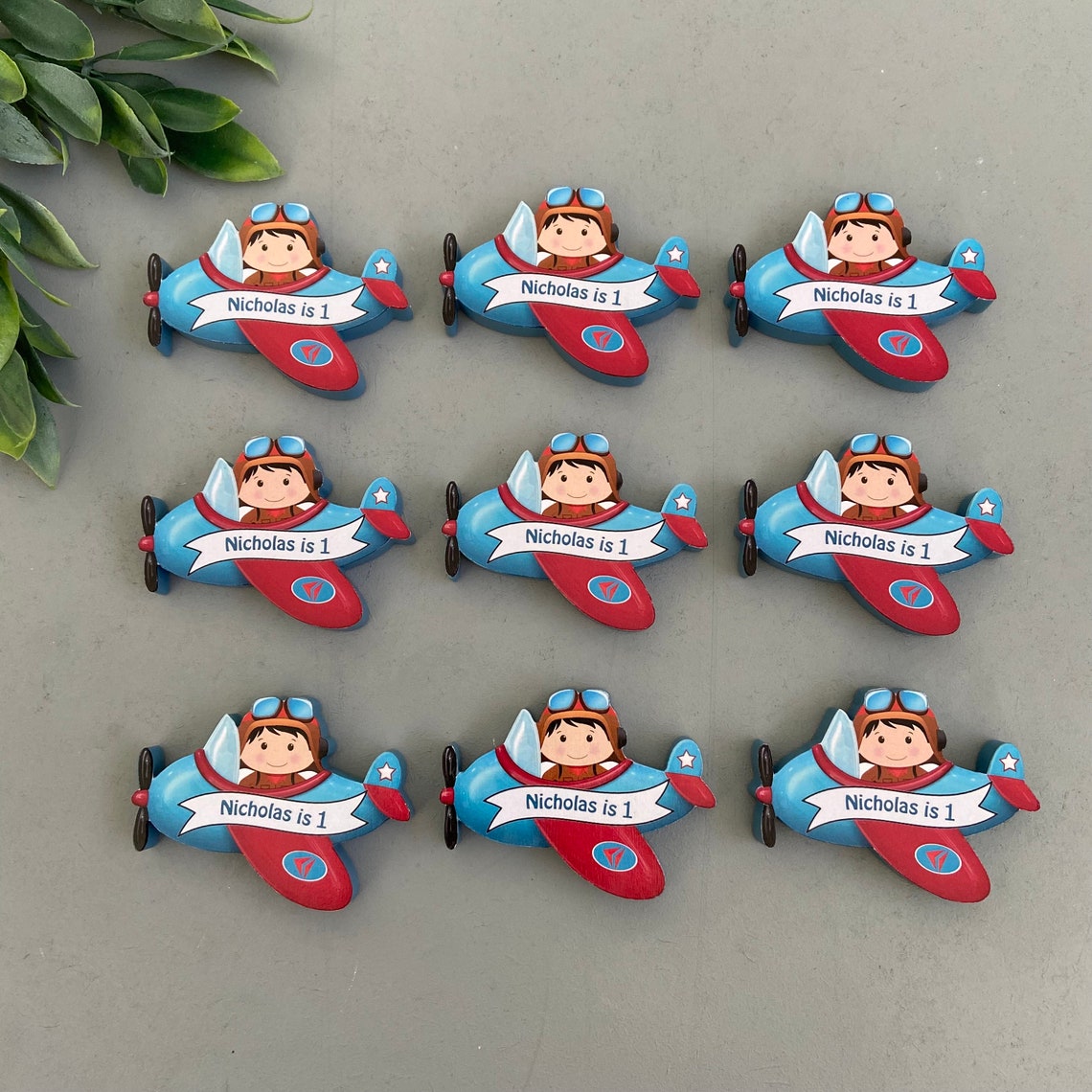 Personalized Airplane Baby Shower Favors/ First Birthday Host Etsy