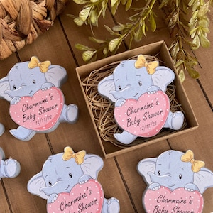 Elephant Baby Shower Gifts - Boys Girls MAGNET Gifts, Baby Shower Decoration Souvenir Party Gift, Gender Reveal Magnet