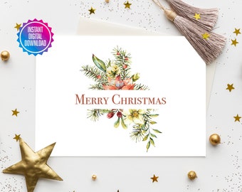 Carte Noel A Imprimer Etsy Australia