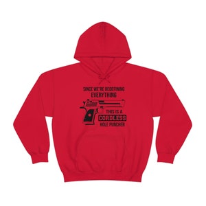 Unisex cordless hole puncher hoodie