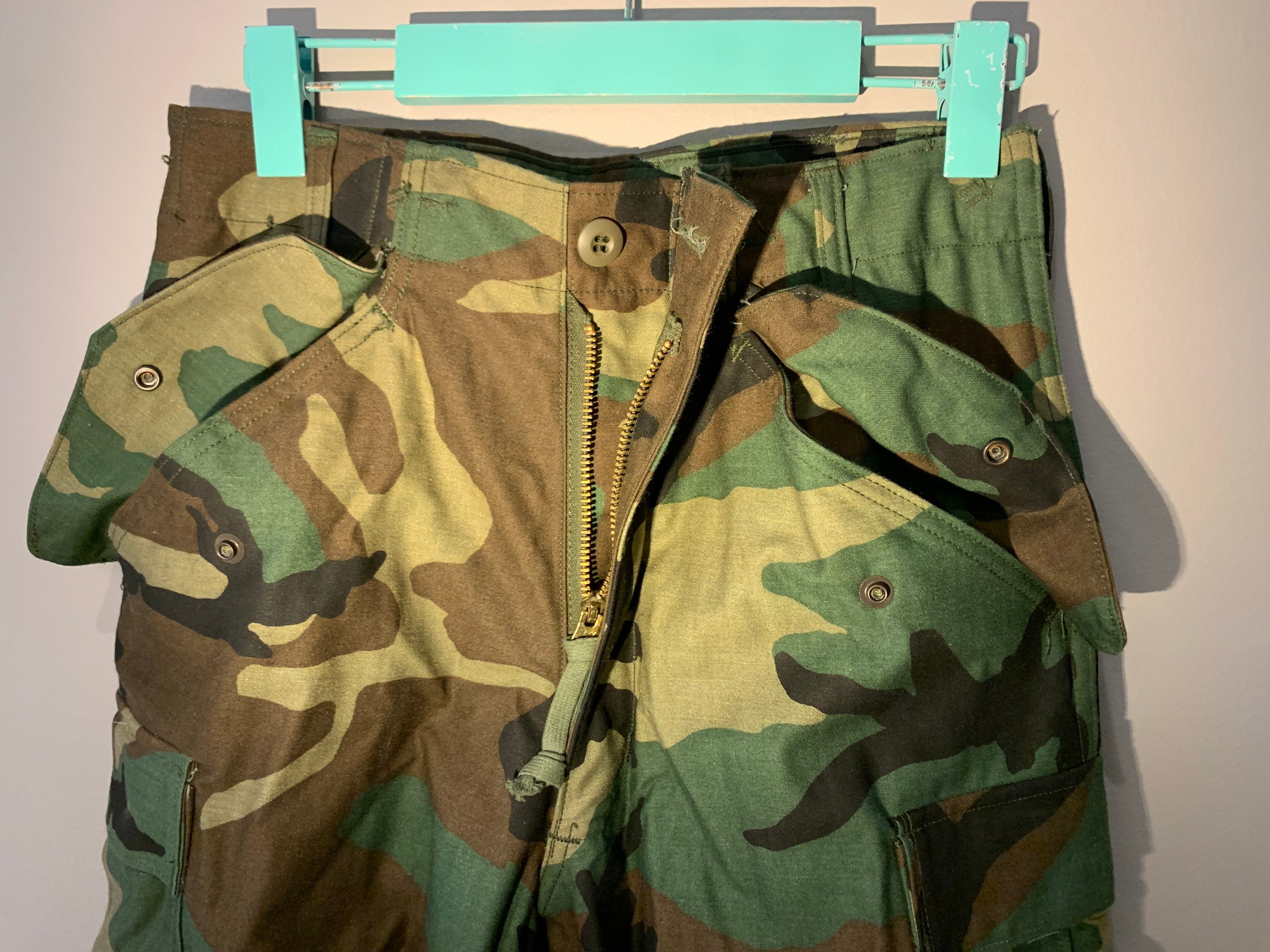 Pantalones cortos M65, tipo WOODLAND CAMO - Annack Militar