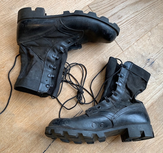 Louis Vuitton Black Combat Boots UK 8.5 | 9.5