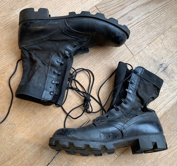 Louis Vuitton Black Combat Boots UK 8.5 | 9.5