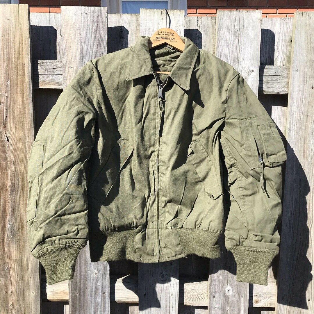 US Gi CVC Cold Weather Bomber Jacket Og 107 Size Mens Small Long Womens