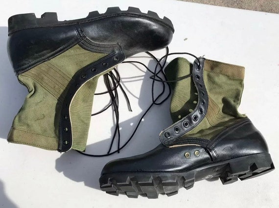 Scarce Vietnam War US Military M1966 Jungle Boots Sz 1/2 1969 Dated ...