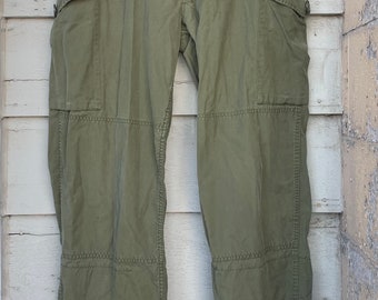 Canadian Army Lightweight Combat Trousers Fatigue Combat Pants Size 7336 Mens 36 Long Olive Drab OG107 Made in Canada