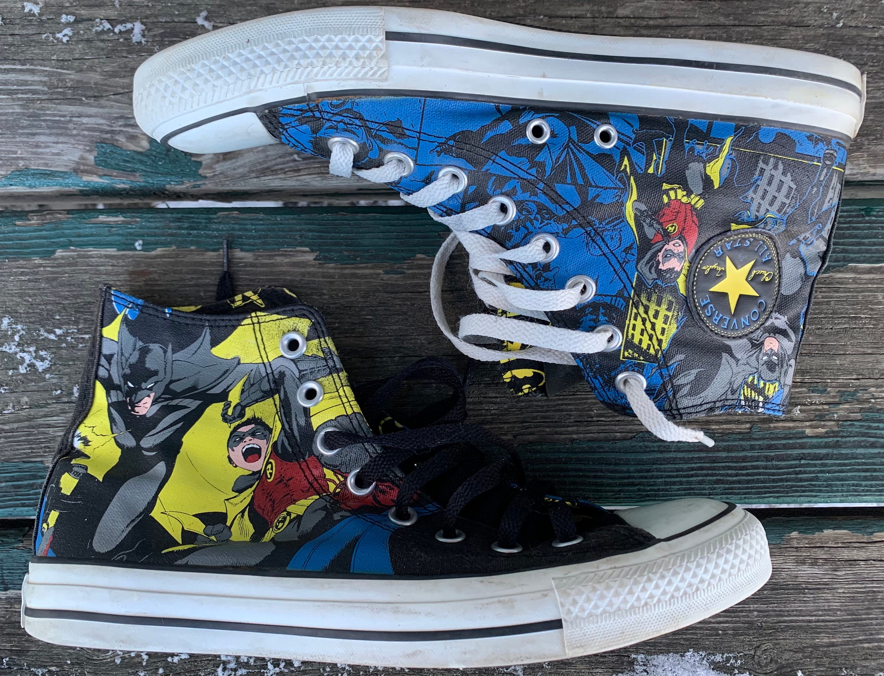 Converse Batman Cartoon Shoes Size Mens 8.5 9 Womens 10 10.5 Etsy Canada
