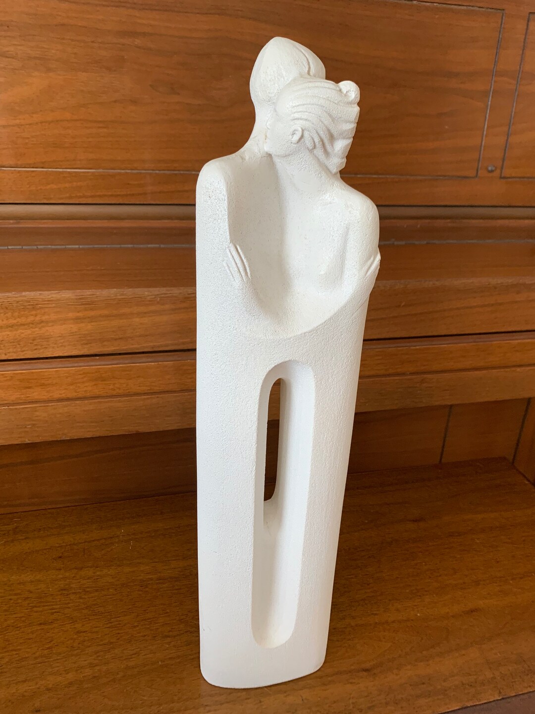 Stone Curving Statue Man and Woman 20.5 Tall Vintage Excellent Etsy