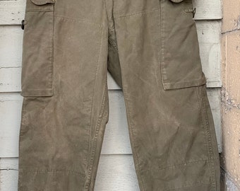 1963 Vietnam War Era OG107 Canadian Army Heavyweight Quarpel GS Combat Trousers Mens Small Regular fits 27 to 30 waist Excellent