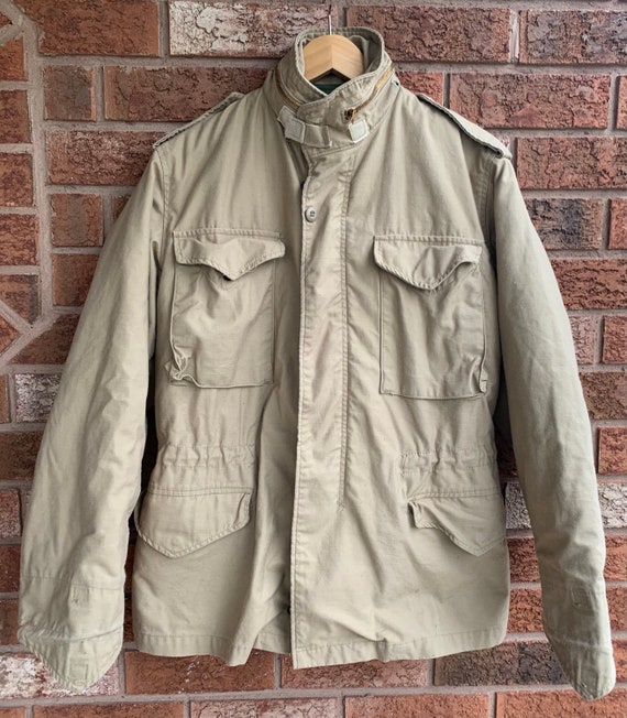 Alpha Industries M65 Jacket With - Small in Large USA Tan Regular Made Mens Etsy Womens Excellent Khaki Liner Size