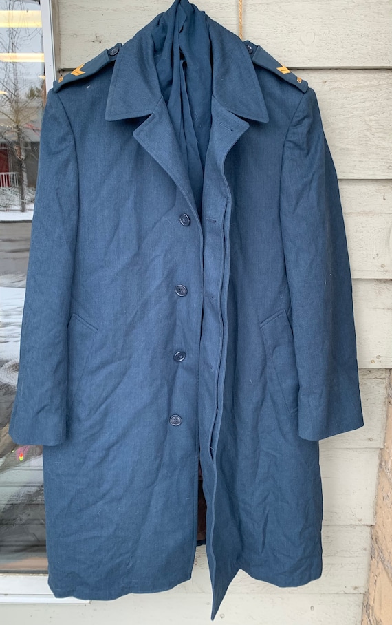 RCAF Fine Wool Coat with free scarf size 7042 Mens