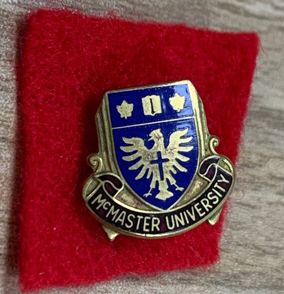 Vintage Mcmaster University Pin Etsy