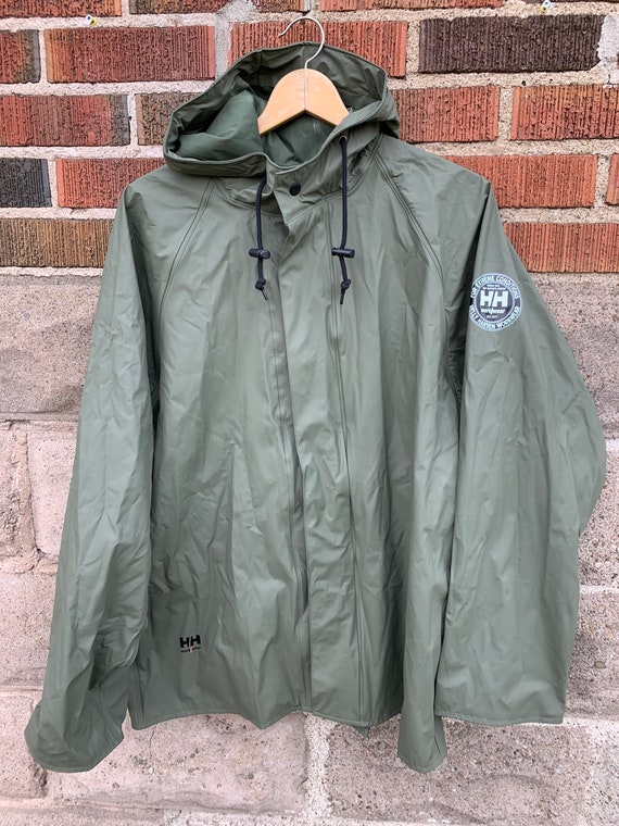 Overtekenen De stad operator Helly Hansen Workwear Army Style Raincoat Size Mens Medium - Etsy Norway
