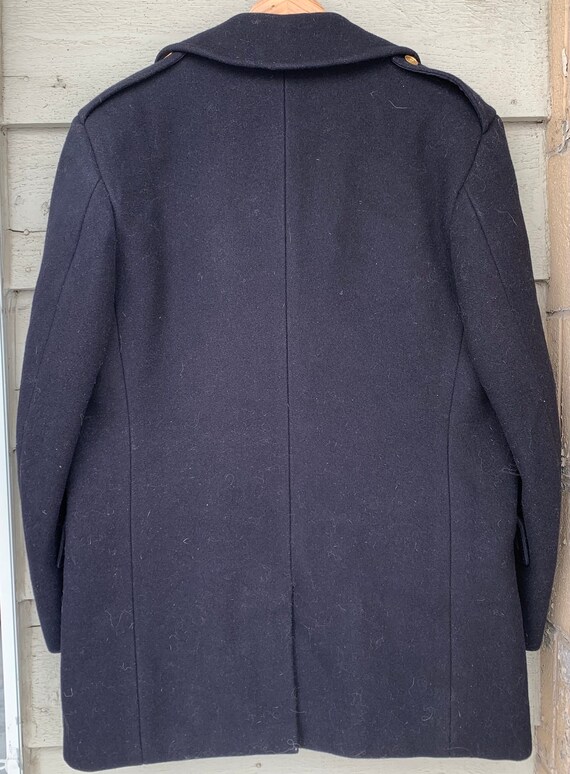 1966 Pea Coat Sailor Coat Made in Canada Thick Wo… - image 8
