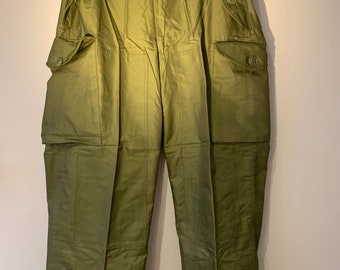 Canadian Army Windproof Trousers New Fatigue Combat Over Pants Size 34 -  36 Regular 7036 Olive Drab OG107 Made in Canada