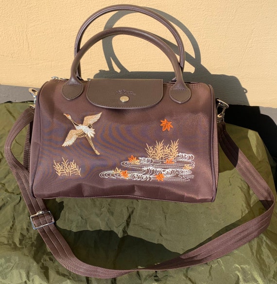 Longchamp Shoulder Bag Crossbody Bag Nylon & Leather With 