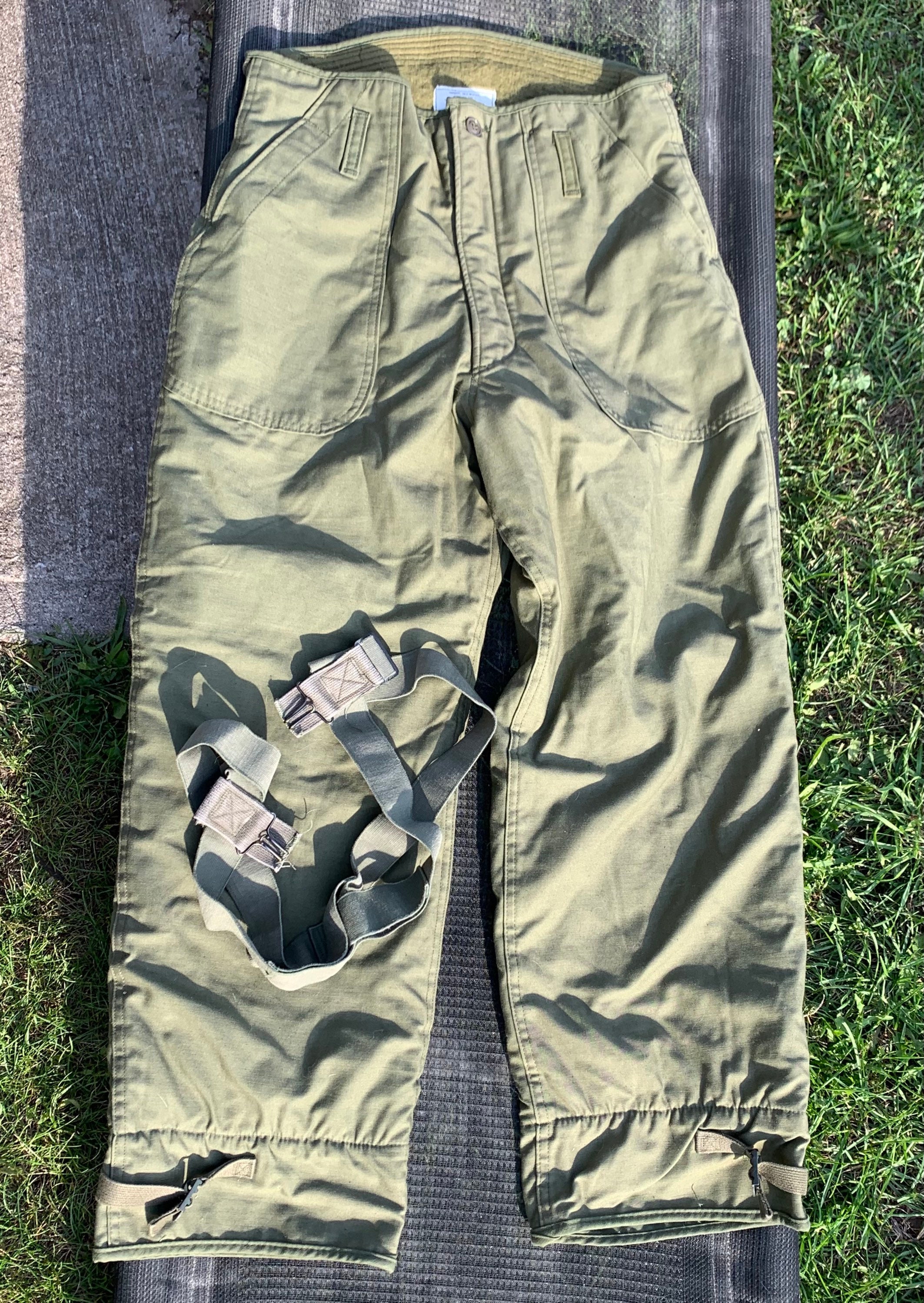 Pantalones de cubierta Pantalones permeables para clima frío OG107 Lana  Forrado Tamaño Hombre Mediano 31 34 pulgadas cintura GI 1985 hecho en  EE.UU. por Alpha Industries -  México