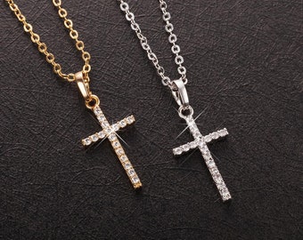 Female Cross Pendant - Etsy