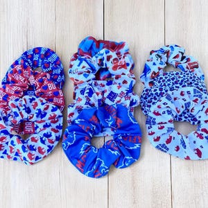 Buffalo Bills Scrunchie, Buffalo Hair Tie, Buffalo Tie Die Hairtie, Bills Mafia, Buffalo Bills