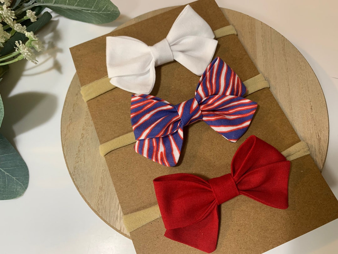 Zubaz Bow Newborn Bow set of 3 Buffalo Bow Baby Bow Etsy