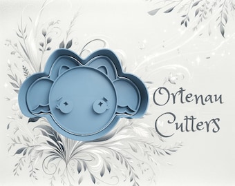 Cute bat cookie cutter clay polymer cookie cutter stamp