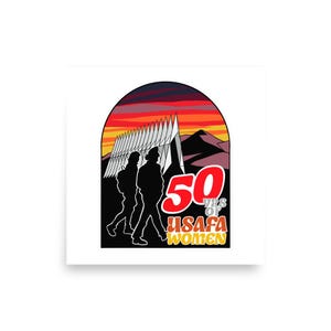 USAFA Women 50 years poster