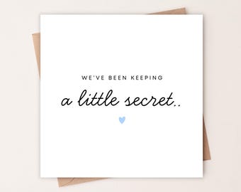 We’ve Been Keeping a Little Secret.. Personalised Pregnancy Announcement Card | We’re Having a Baby | Baby Reveal | Baby Girl | Baby Boy