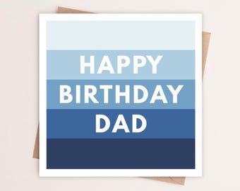 Dad Birthday Card | Happy Birthday Dad | Personalised Birthday Card For Dad | Birthday Card for Dad | Gift For Dad