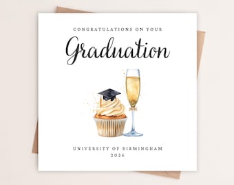 Personalised Graduation Card | Congratulations on Your Graduation | Class of 2026 | Graduate | Graduation Celebration