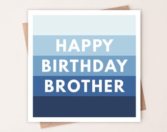 Brother Birthday Card | Happy Birthday Brother | Personalised Birthday Card For Brother | Birthday Card for Brother | Gift For Brother