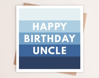 Uncle Birthday Card | Happy Birthday Uncle | Personalised Birthday Card For Uncle | Birthday Card for Uncle | Gift For Uncle