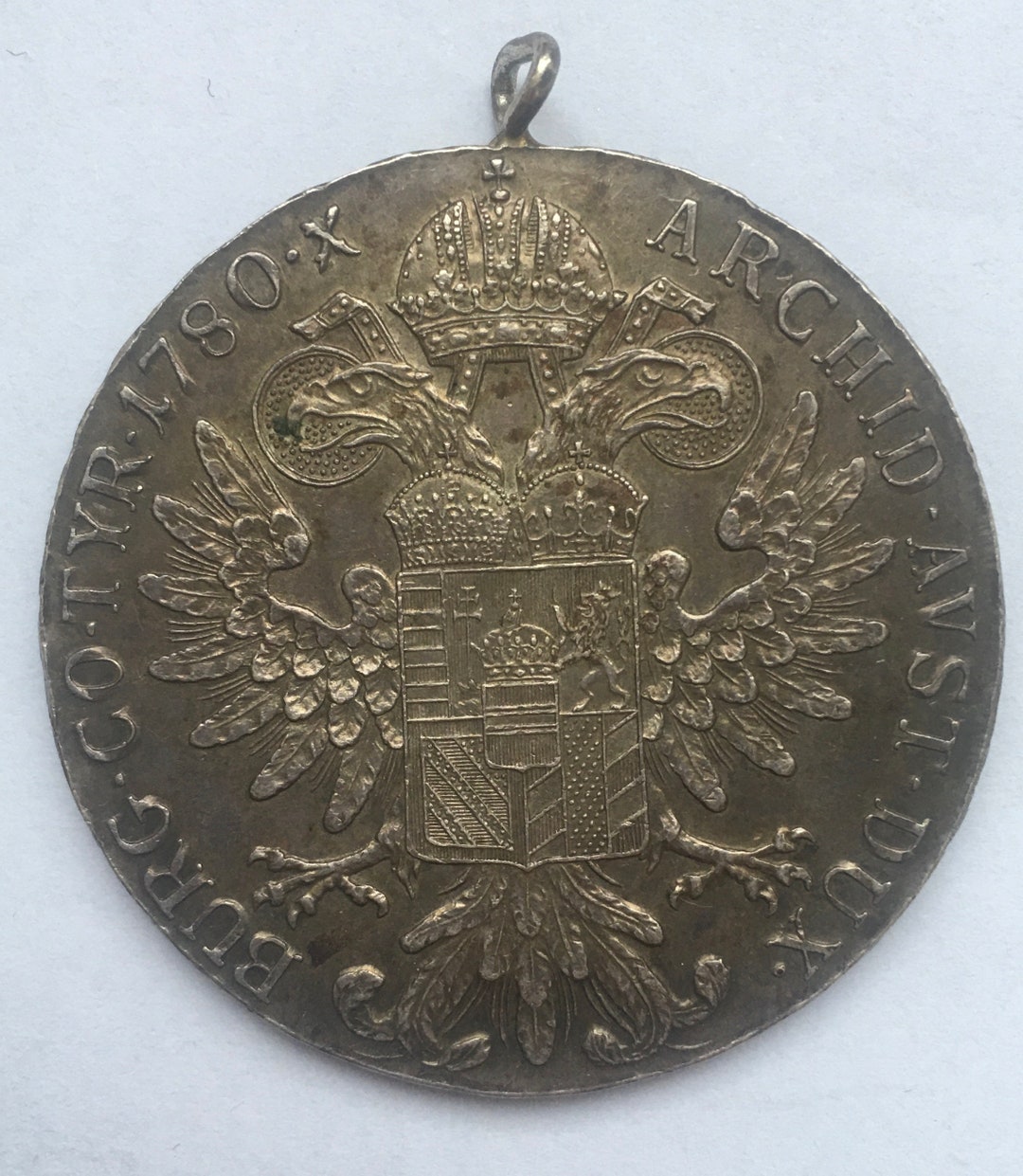 1780年 オーストリア皇后テレジア スターリングシルバーコイン 