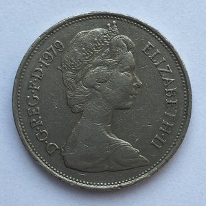 イギリス新ペンス、5新ペンス、1970年、イギリスのヴィンテージ