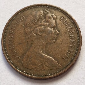 お気に入り イギリス新ペンス、5新ペンス、1970年、イギリスのヴィンテージ コレクション