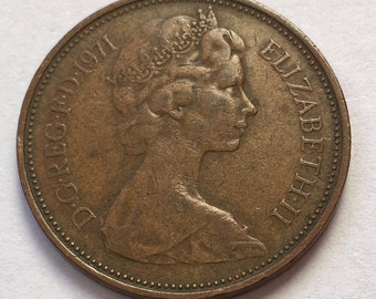 Rare 1971 New Pence 2p Coin