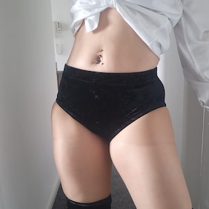 Black Velvet Pro-worstelboxer. Luxe all-way stretch geplet fluweel. Slechts één gemaakt. GROOT: