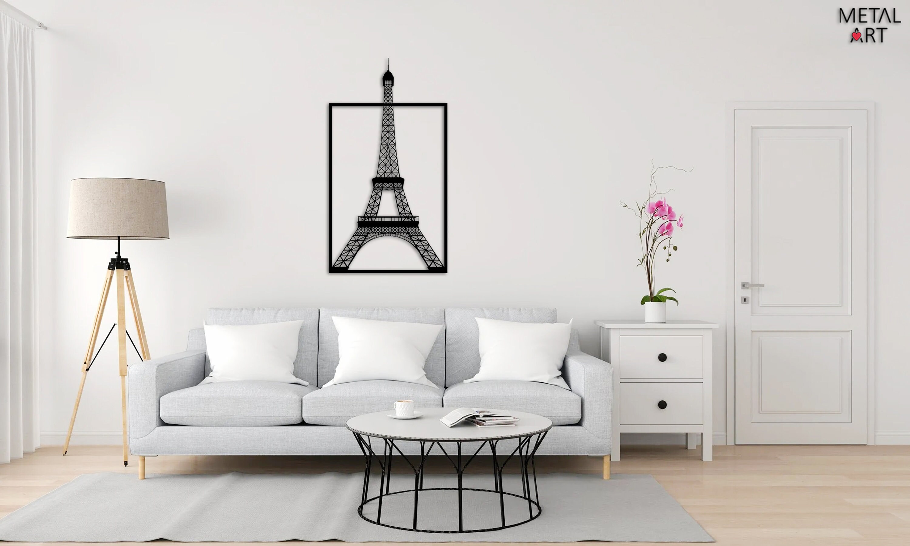 Paris Eiffel Tower Wall Decor Paris Metal Art Eiffel Wall Etsy