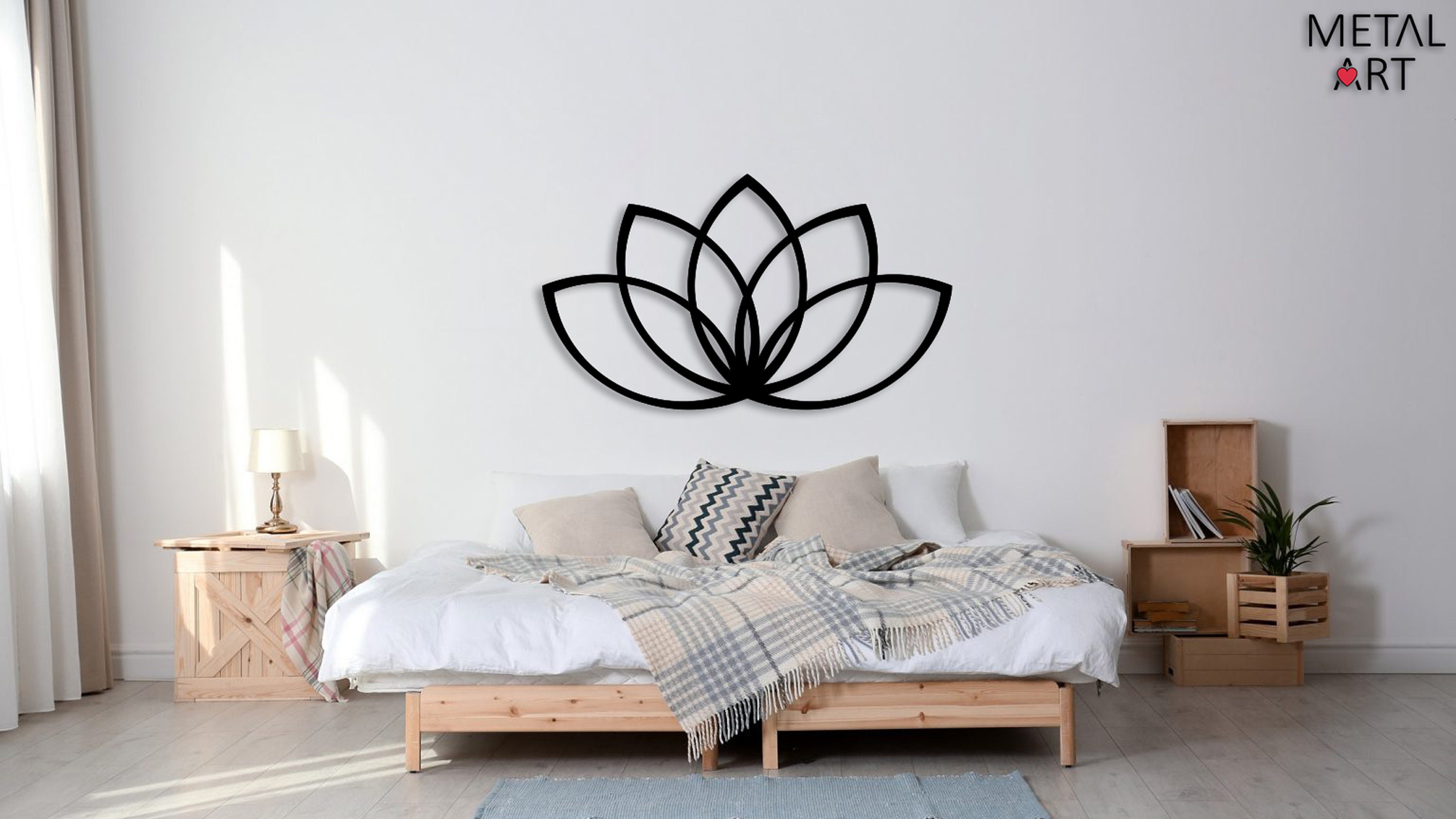 Lotus Leaves Wall Decor, Lotus Metal Wall Art, Lotus Flower Decor ...