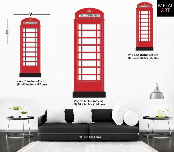 Vintage British Style London Telephone Booth Kiosk Book Organizer Metal - View #5