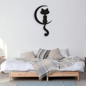 Cat Metal Wall Art, Standing Cat Metal Wall Art, Animal Metal Wall Decor, Metal Home Decor, Metal Wall Decor, Metal Wall Art, Cat Decor