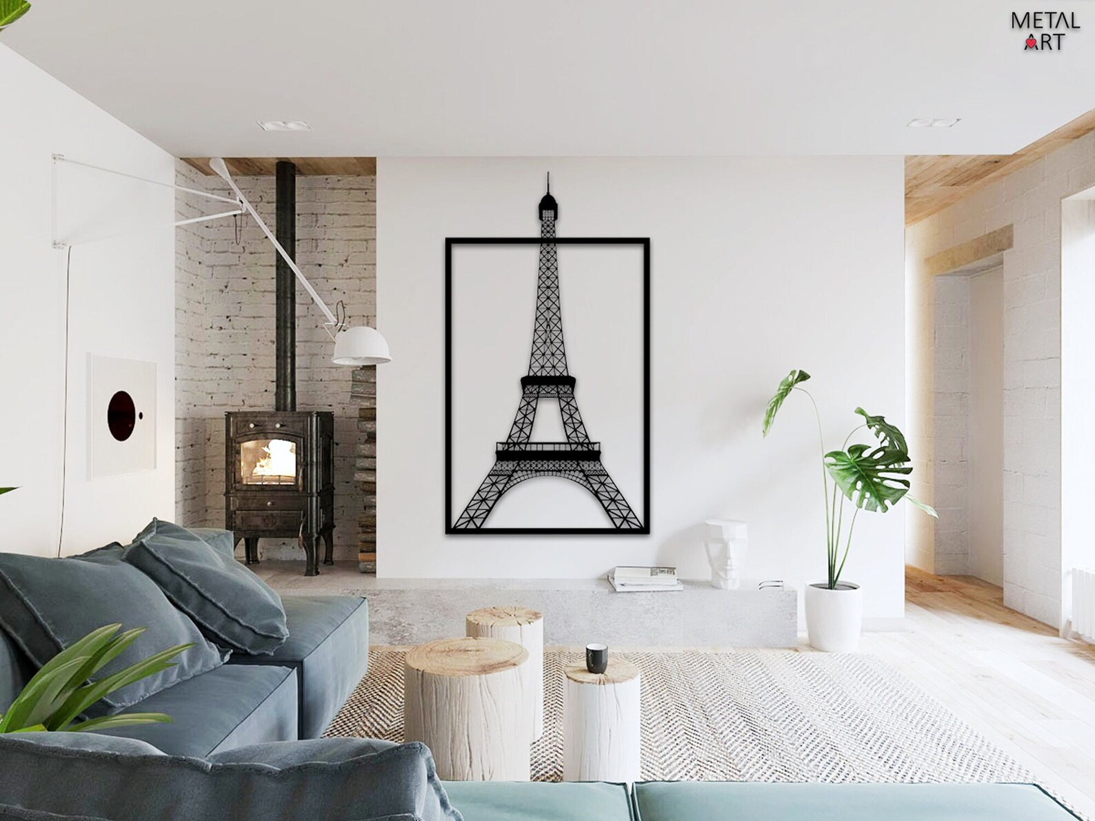 Paris Eiffel Tower Wall Decor Paris Metal Art Eiffel Wall Etsy